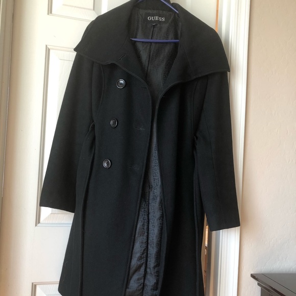 Women's Button Front Walker Coat - Picture 3 of 9